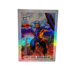 Holographic Holofoil Captain America 1994 Marvel Masterpiece Collectible Card